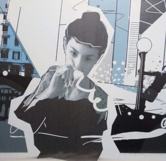 artwork on wall of Belmont Cinema