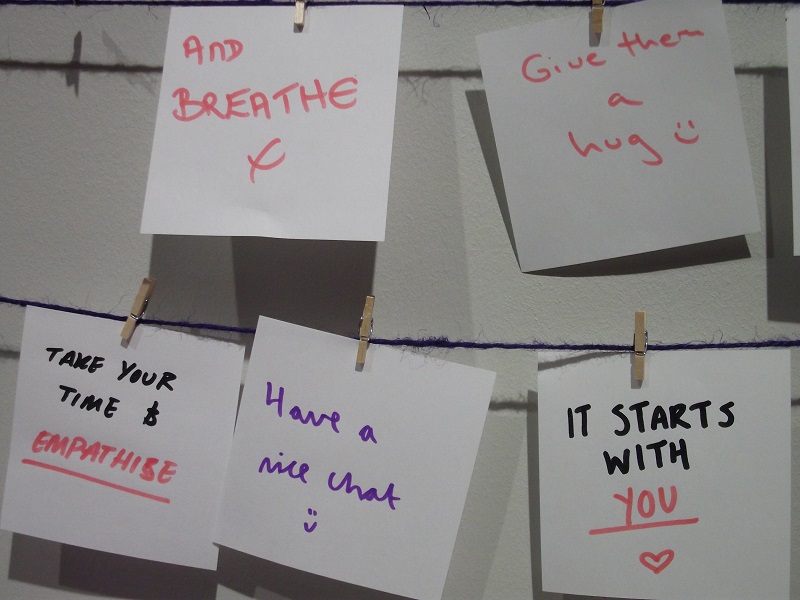 post-it notes with inspirational messages