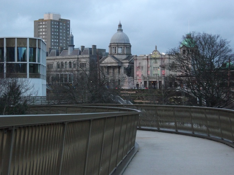 one of the disabled friendly entrances to the gardens, with stunning ancient architecture above
