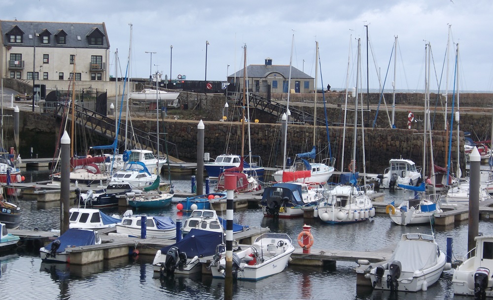 a harbour with small sailing boats