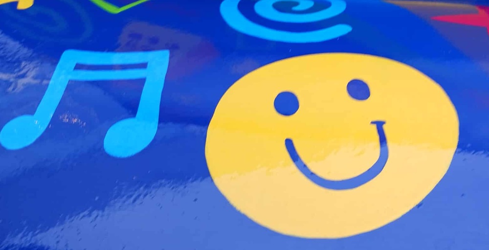 a yellow smiling face